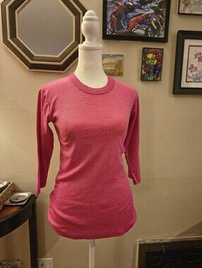 Michael Stars Classic Women's Crewneck Top in Pink 🩷